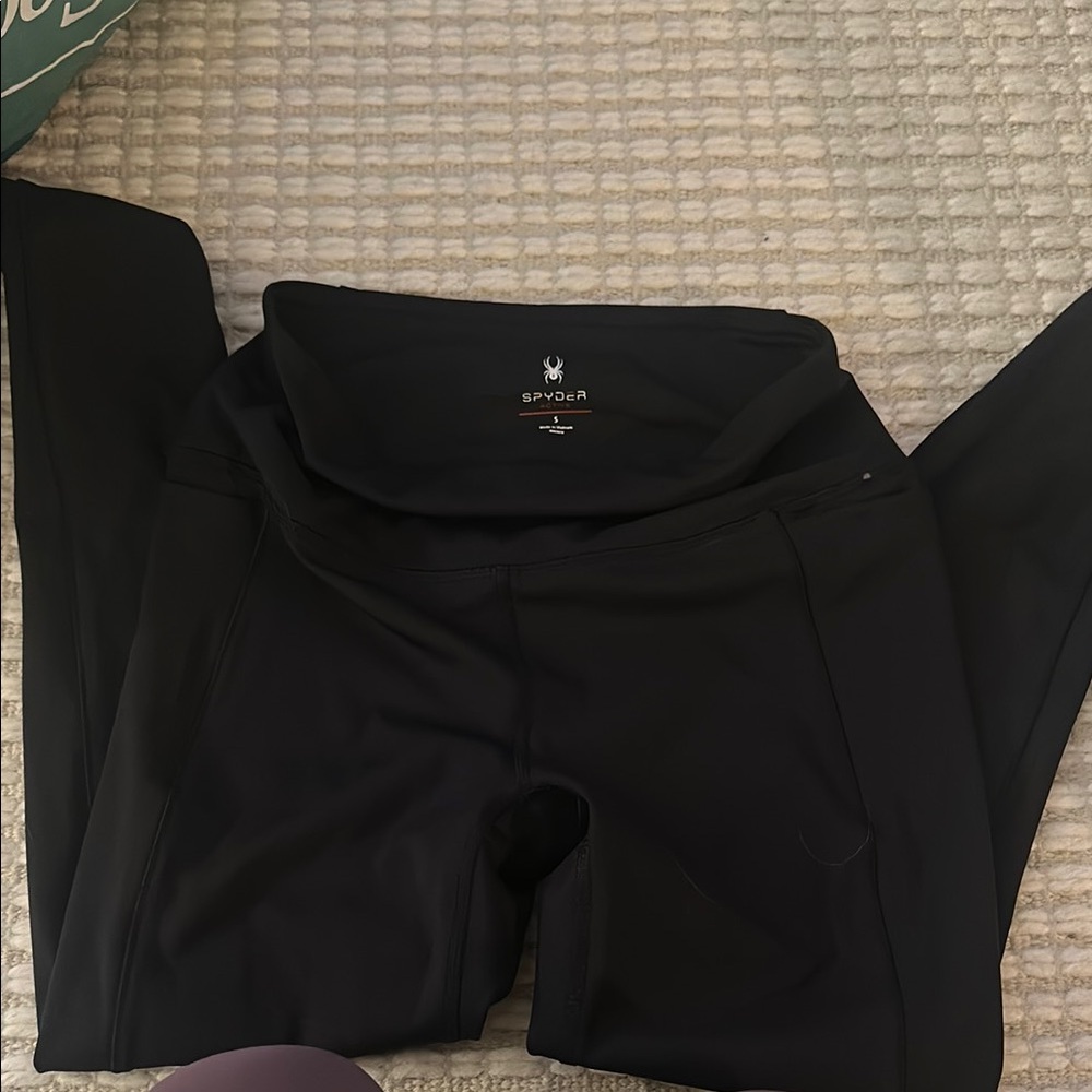Spyder Black Leggings Athletic Stretch Bottoms